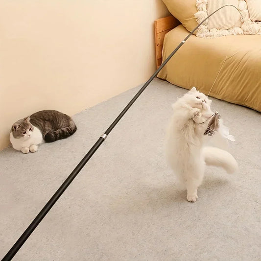 Ausziehbare Katzenangel aus Metall mit Cartoon-Design